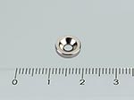 8x3/3,5 mm N38 NEODYM mágnes gyűrű süllyesztéssel (Észak)