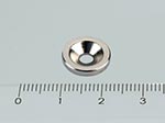 12x2/3 mm N35 NEODYM mágnes gyűrű süllyesztéssel (Dél)